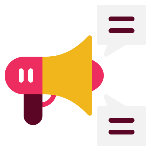 Маркетинг в области СМИ бесплатно иконка