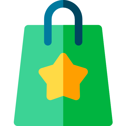 Shopping bag Basic Rounded Flat icon