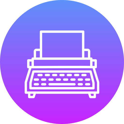 máquina de escribir icono gratis