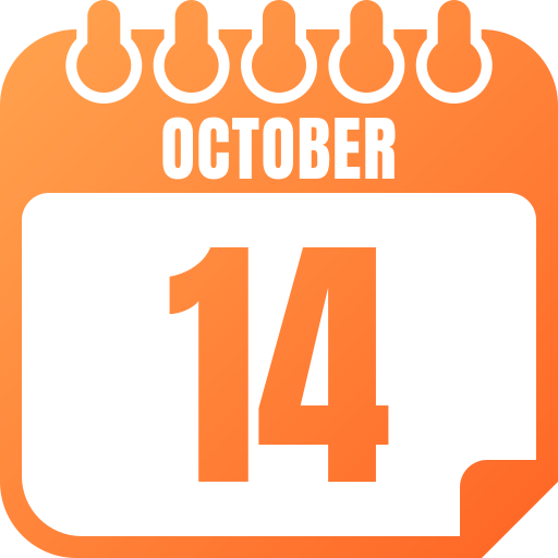 14 de octubre icono gratis