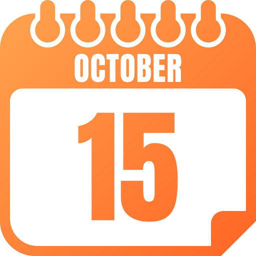 15 de octubre icono gratis