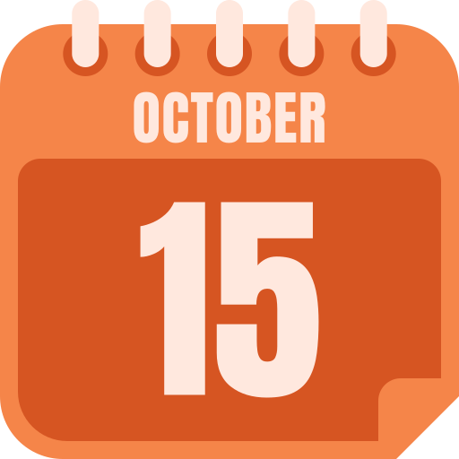 15 de octubre icono gratis