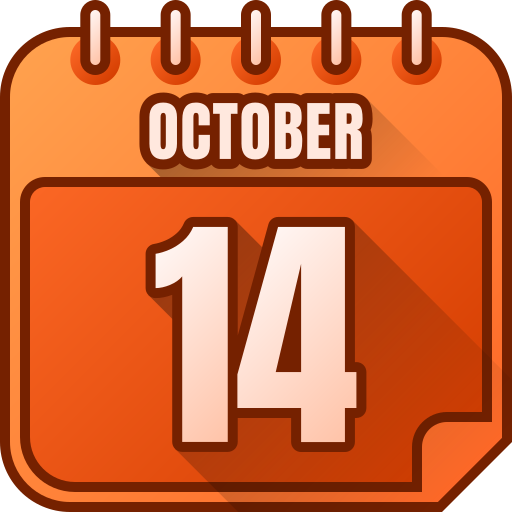14 octobre Icône gratuit