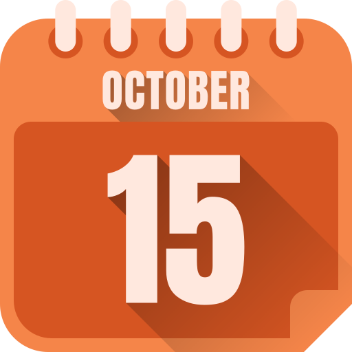 15 de octubre icono gratis