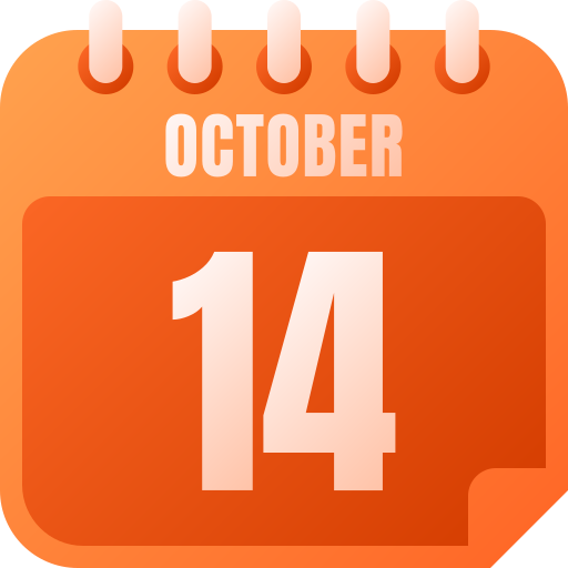 14 octobre Icône gratuit
