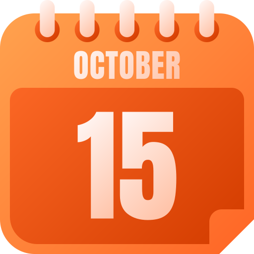 15 de octubre icono gratis