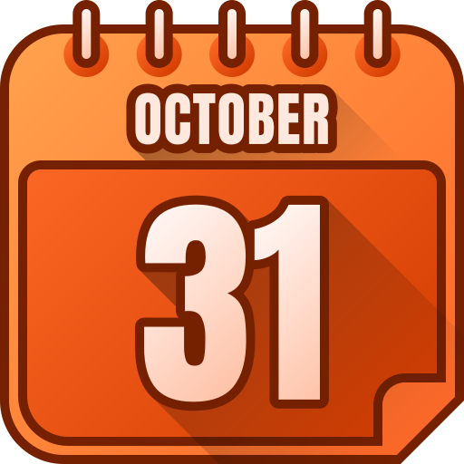 31 de octubre icono gratis