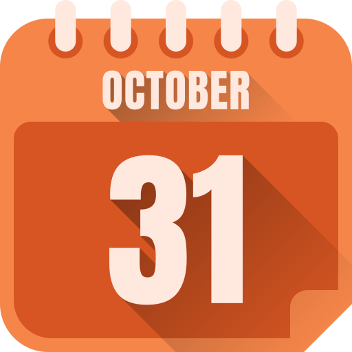 31 de octubre icono gratis