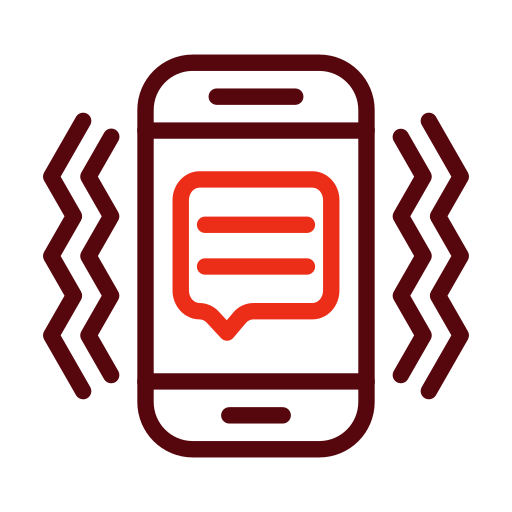 vibración icono gratis