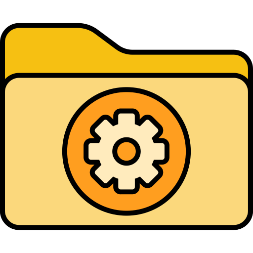 configuración de carpeta icono gratis