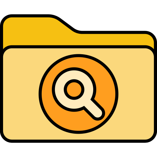 dossier de recherche Icône gratuit