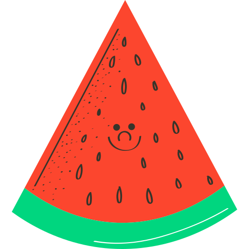 Watermelon Stickers - Free food and restaurant Stickers