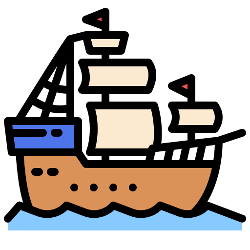 Galleon - Free transportation icons