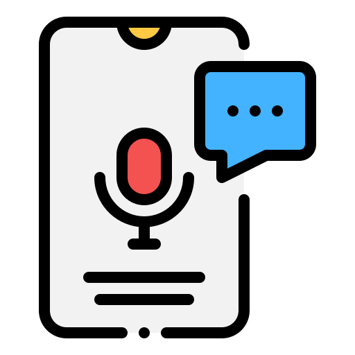 mensaje de voz icono gratis