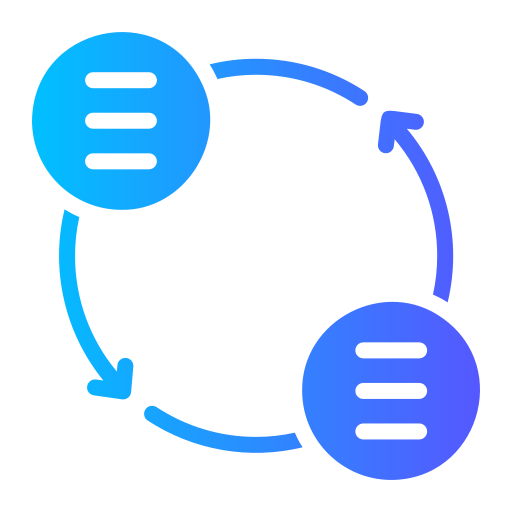 sincronización de datos icono gratis