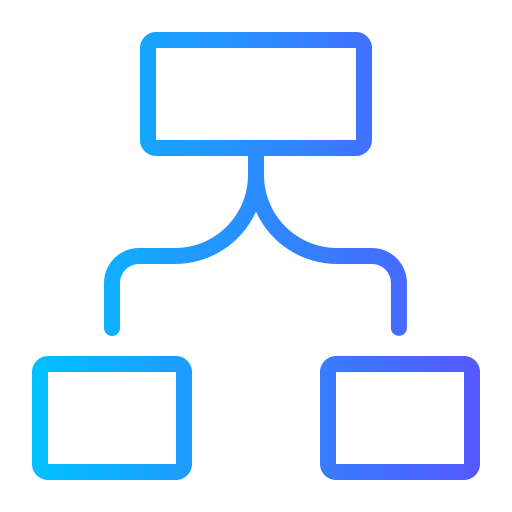 Árbol de decisión icono gratis