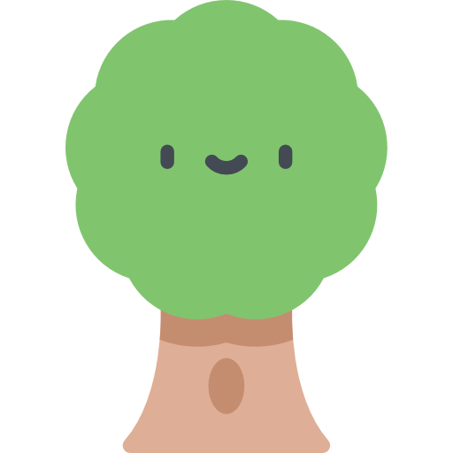 Tree Kawaii Flat icon