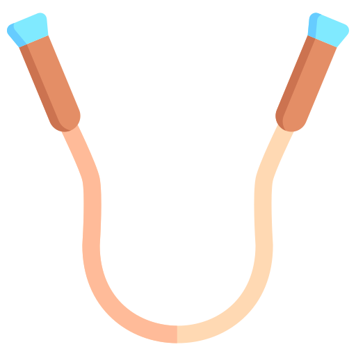 Jumping rope free icon Jumping rope free icon