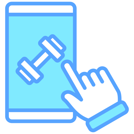 aplicación de fitness icono gratis