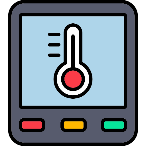 control de temperatura icono gratis