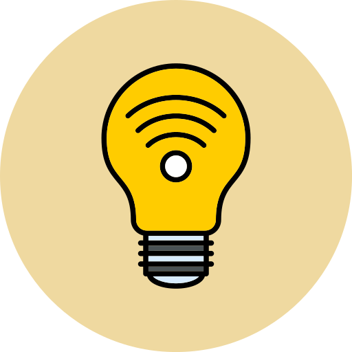 luz inteligente icono gratis