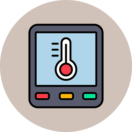 control de temperatura icono gratis