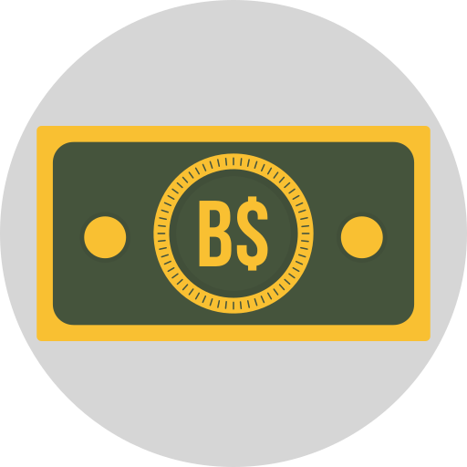 dólar das bahamas grátis ícone
