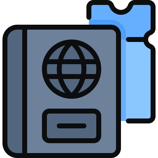 pasaporte icono gratis