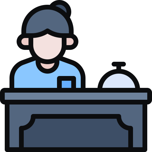 recepcionista icono gratis