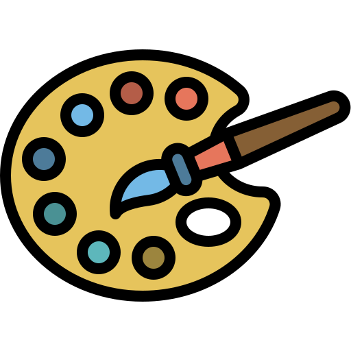 paleta de pintura icono gratis