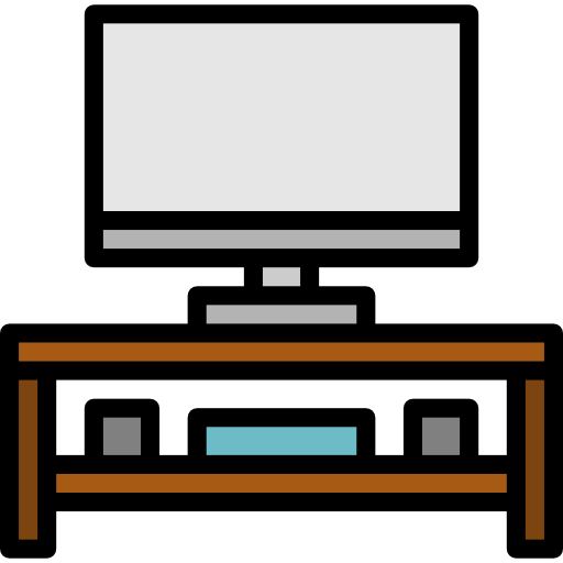 mesa de televisión icono gratis