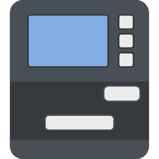 cajero automático icono gratis