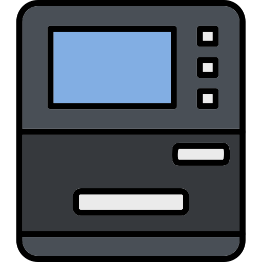 Atm machine free icon Atm machine free icon