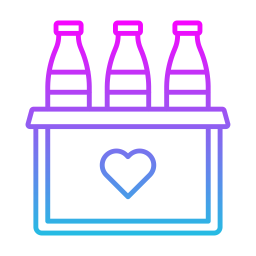 donación de agua icono gratis