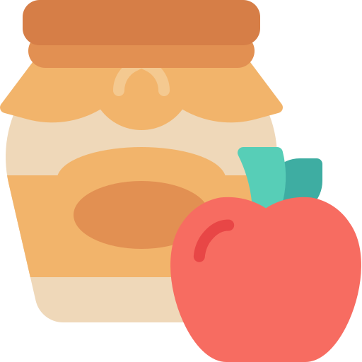 mermelada de manzana icono gratis