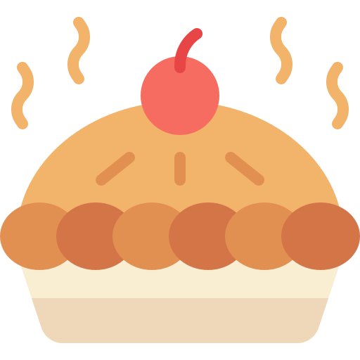 tarta de manzana icono gratis