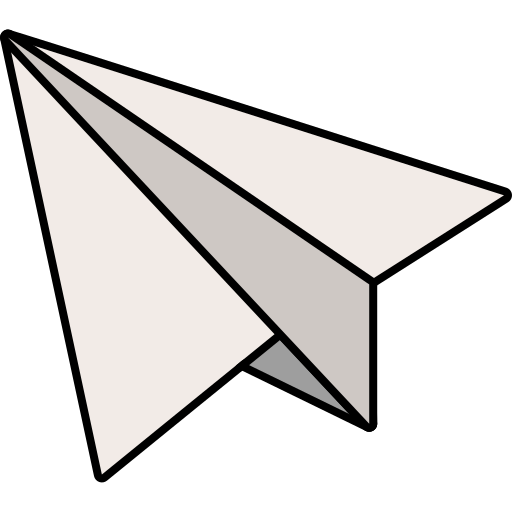 avion de papel icono gratis