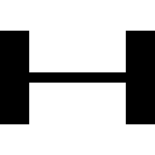 Dumbbell Basic Straight Filled icon