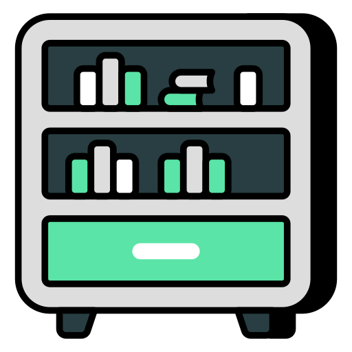 estante de livros grátis ícone estante de livros grátis ícone