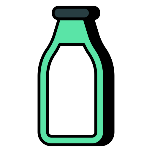 botella de leche icono gratis