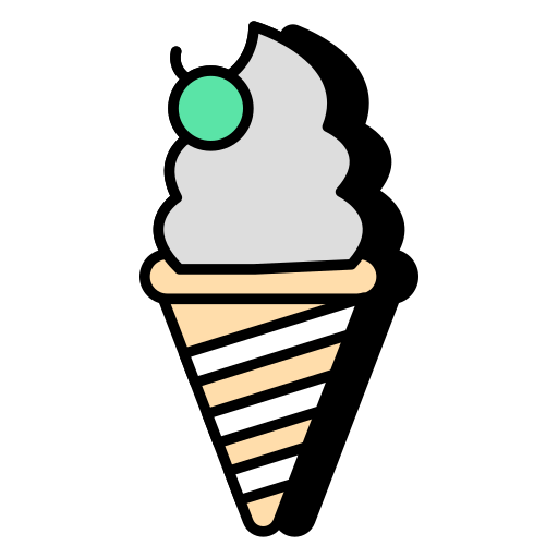 cucurucho de helado icono gratis