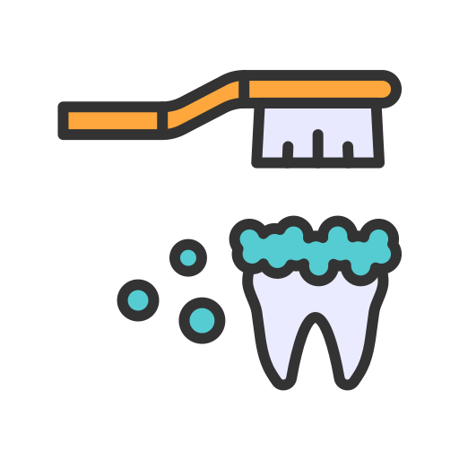 brossage de dents Icône gratuit