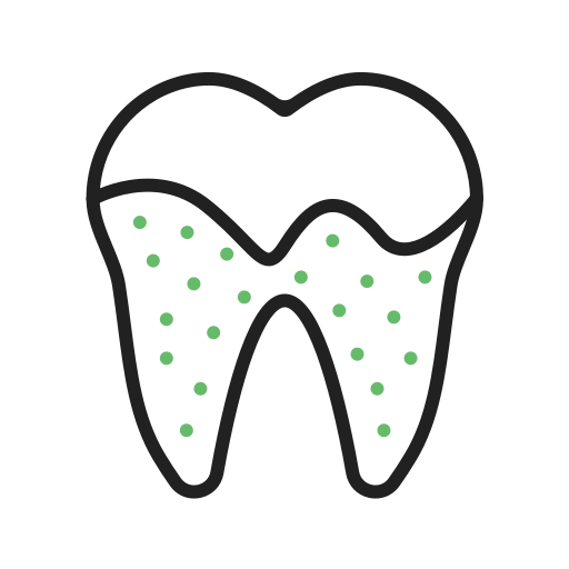 cálculo dental icono gratis