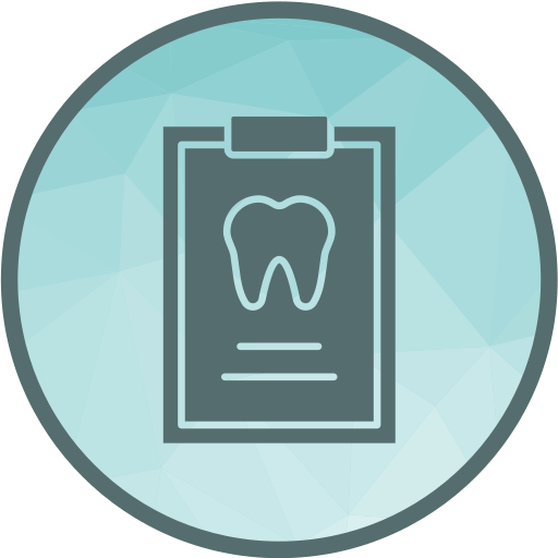 informe dental icono gratis