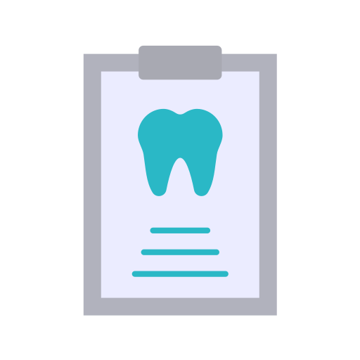 informe dental icono gratis