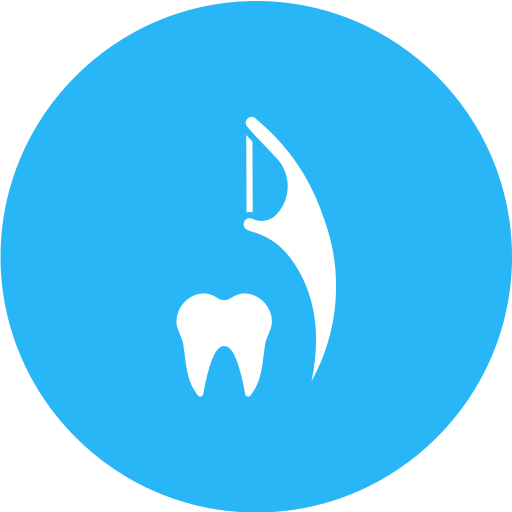 limpieza con hilo dental icono gratis