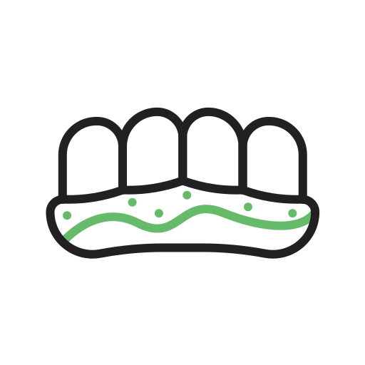 enfermedad de las encías icono gratis