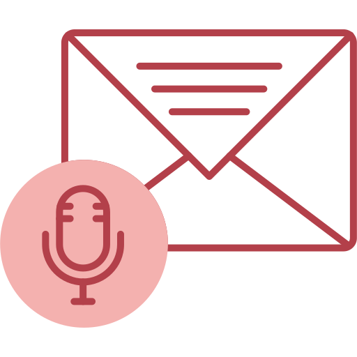mensaje de audio icono gratis