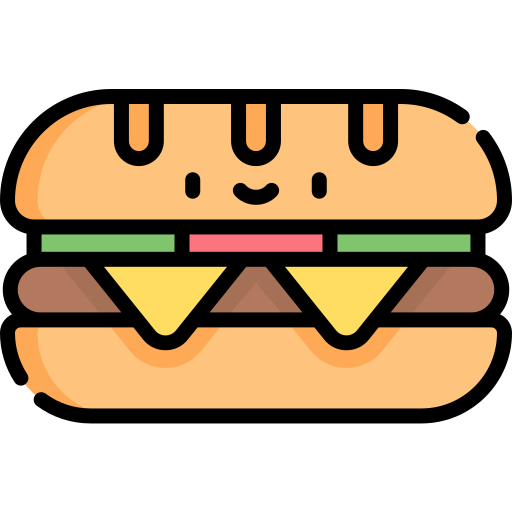 Kawaii Cute Food Vector Hd PNG Images, Kawaii Food Stickers Sandwich Cute,  Kawaii Food, Cute Food, Sandwich PNG Image For Free Download