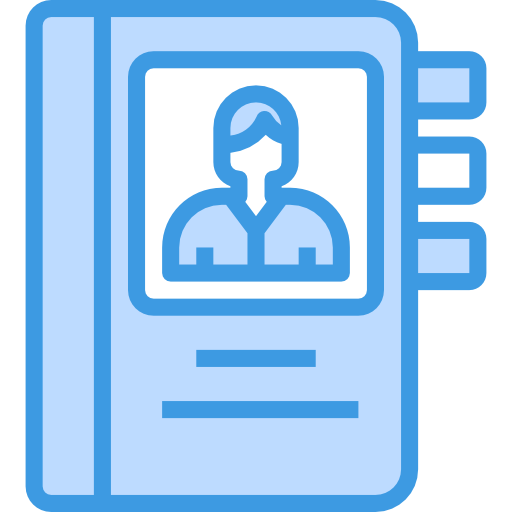 libro de contactos icono gratis